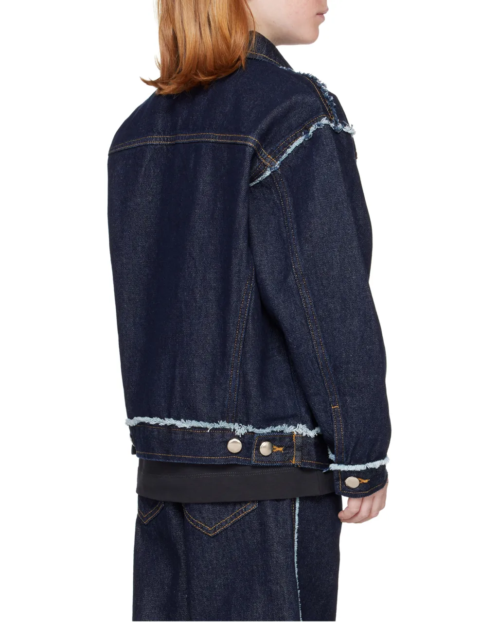 Raw-Cut Denim Jacket