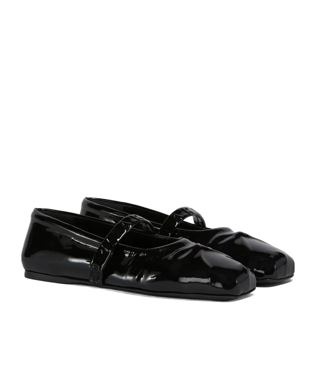Square-Toe Mary Jane Ballet Flats