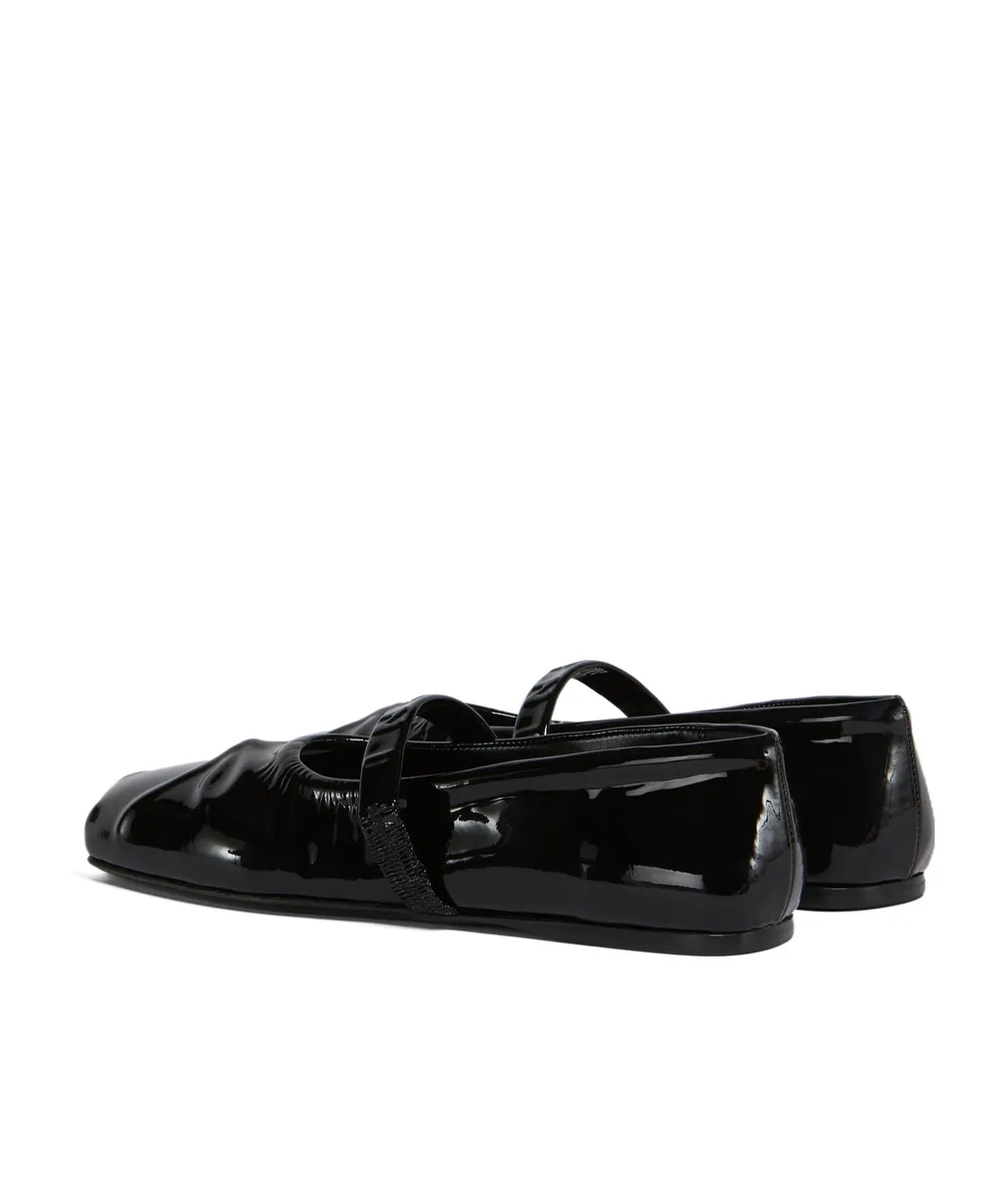 Square-Toe Mary Jane Ballet Flats
