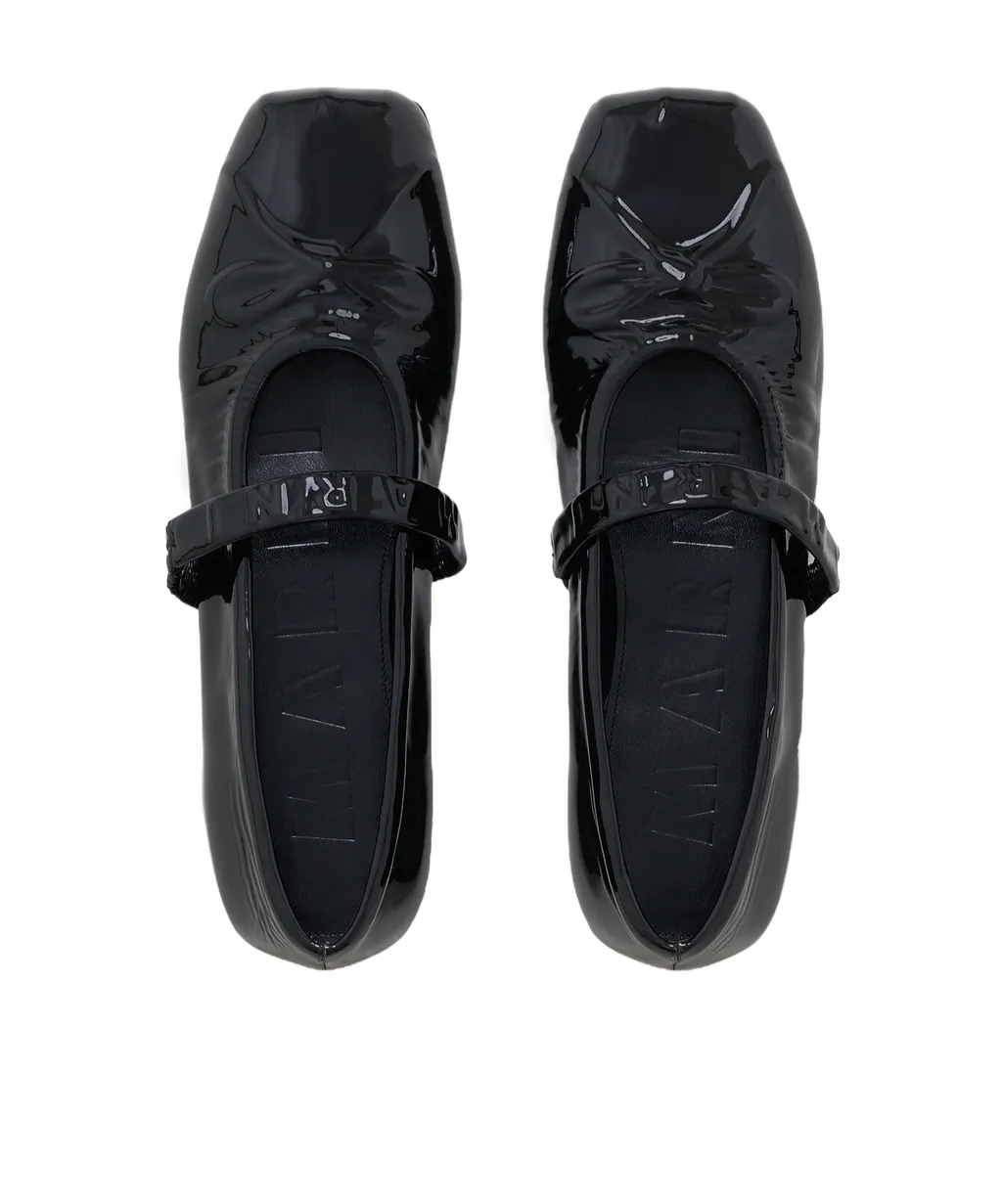 Square-Toe Mary Jane Ballet Flats