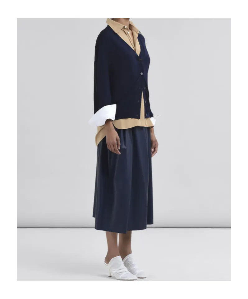 Logo Embroidered Knit Cardigan