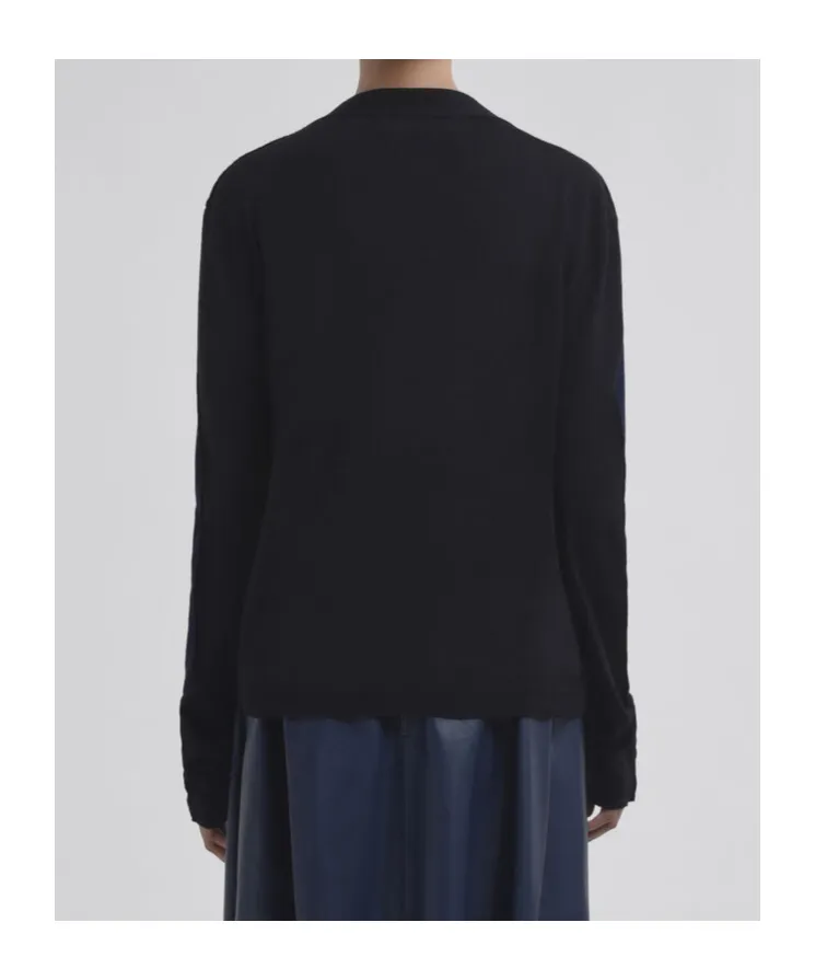 Logo Embroidered Knit Cardigan