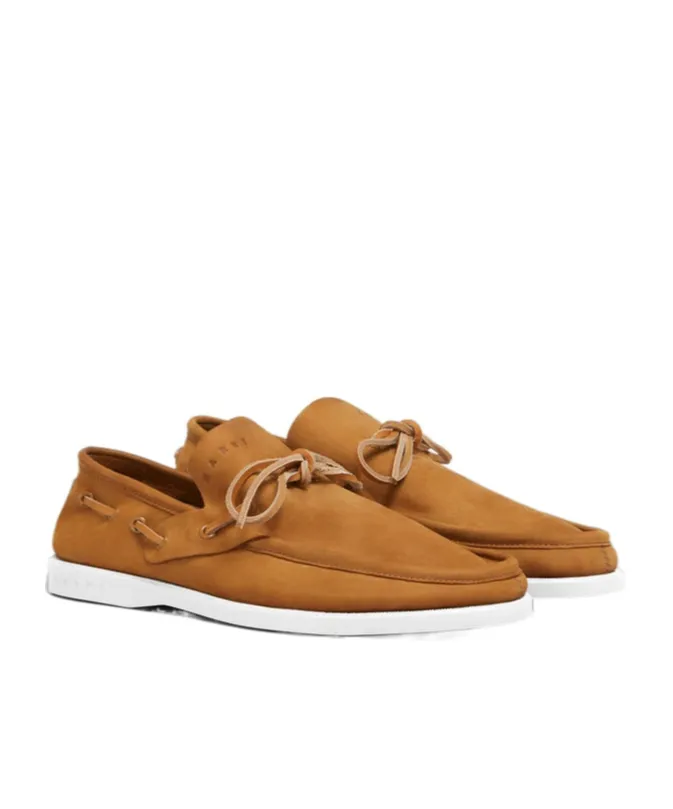 Round-Toe Lace-Up Loafers