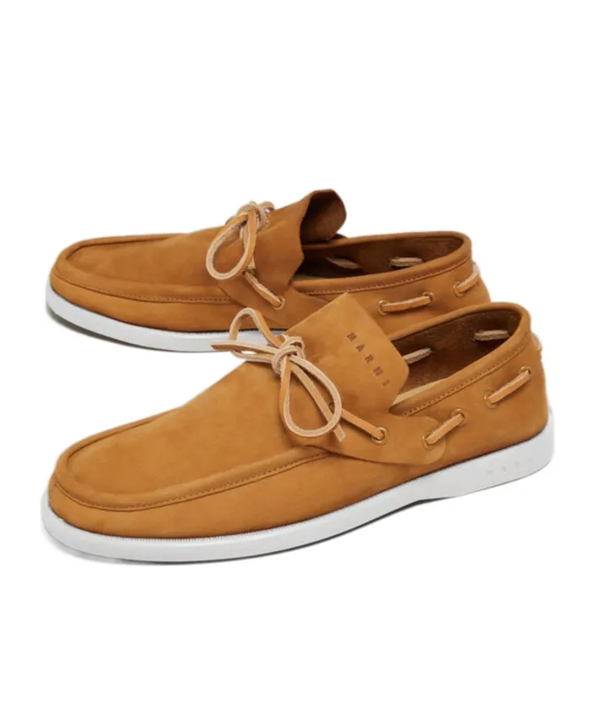 Round-Toe Lace-Up Loafers