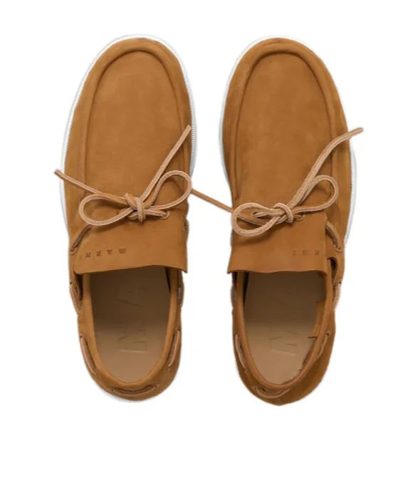 Round-Toe Lace-Up Loafers