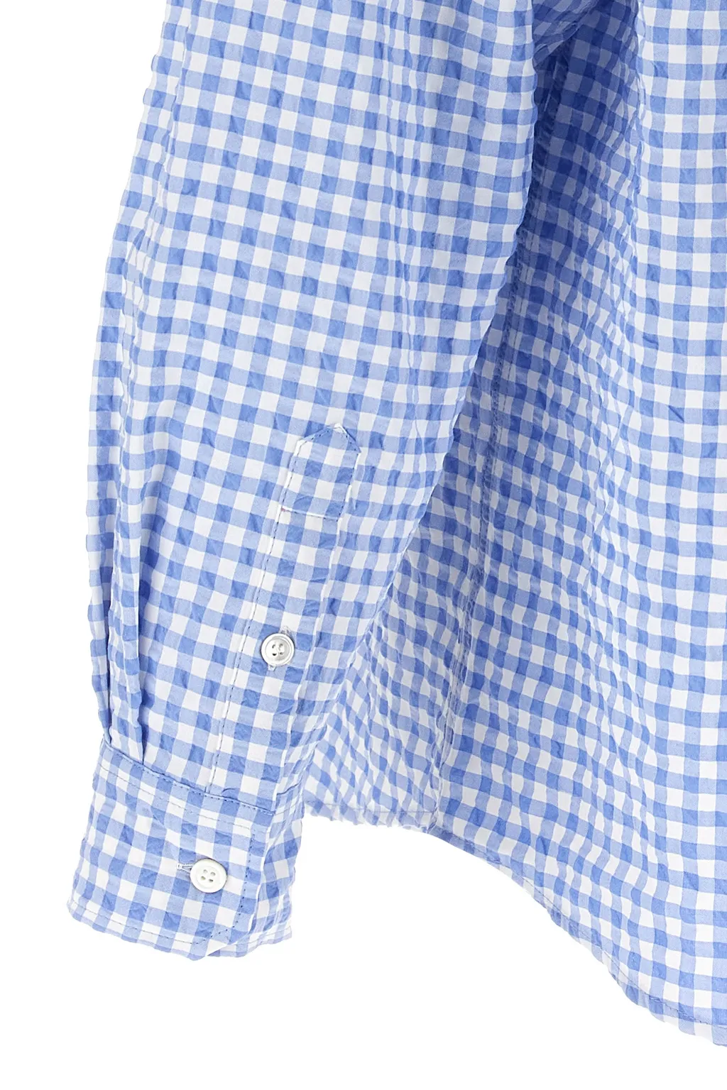 Vichy Printed Long-Sleeved Shirt