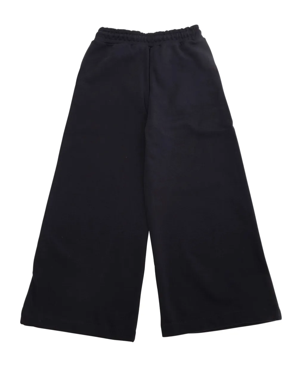 Wide-Leg Fleece Pants