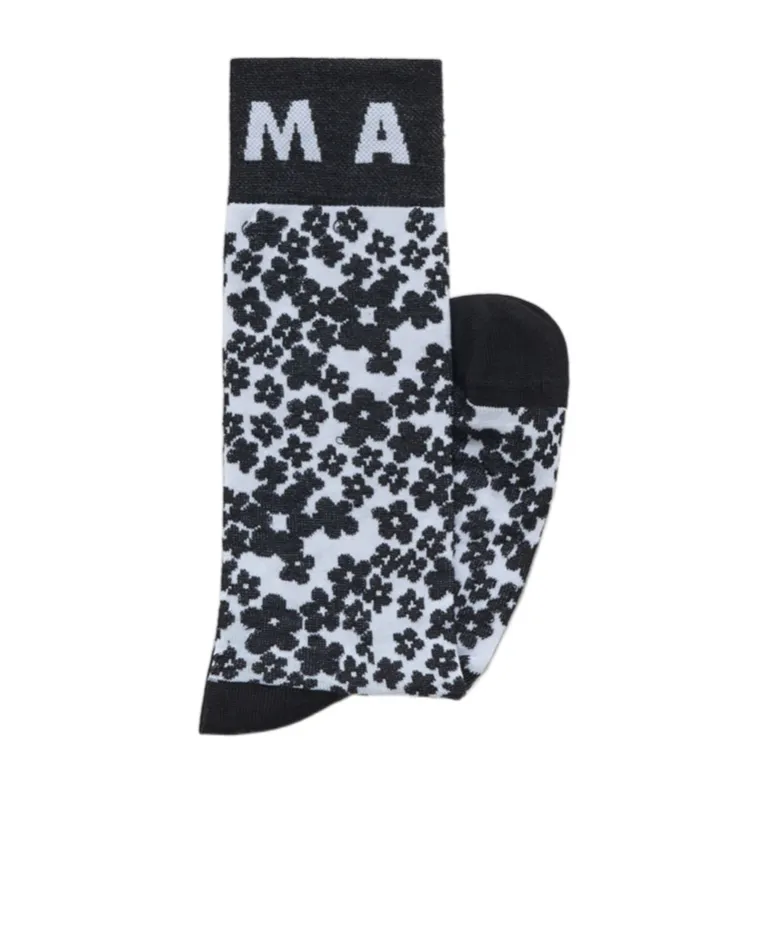 Logo Intarsia Stretched Socks