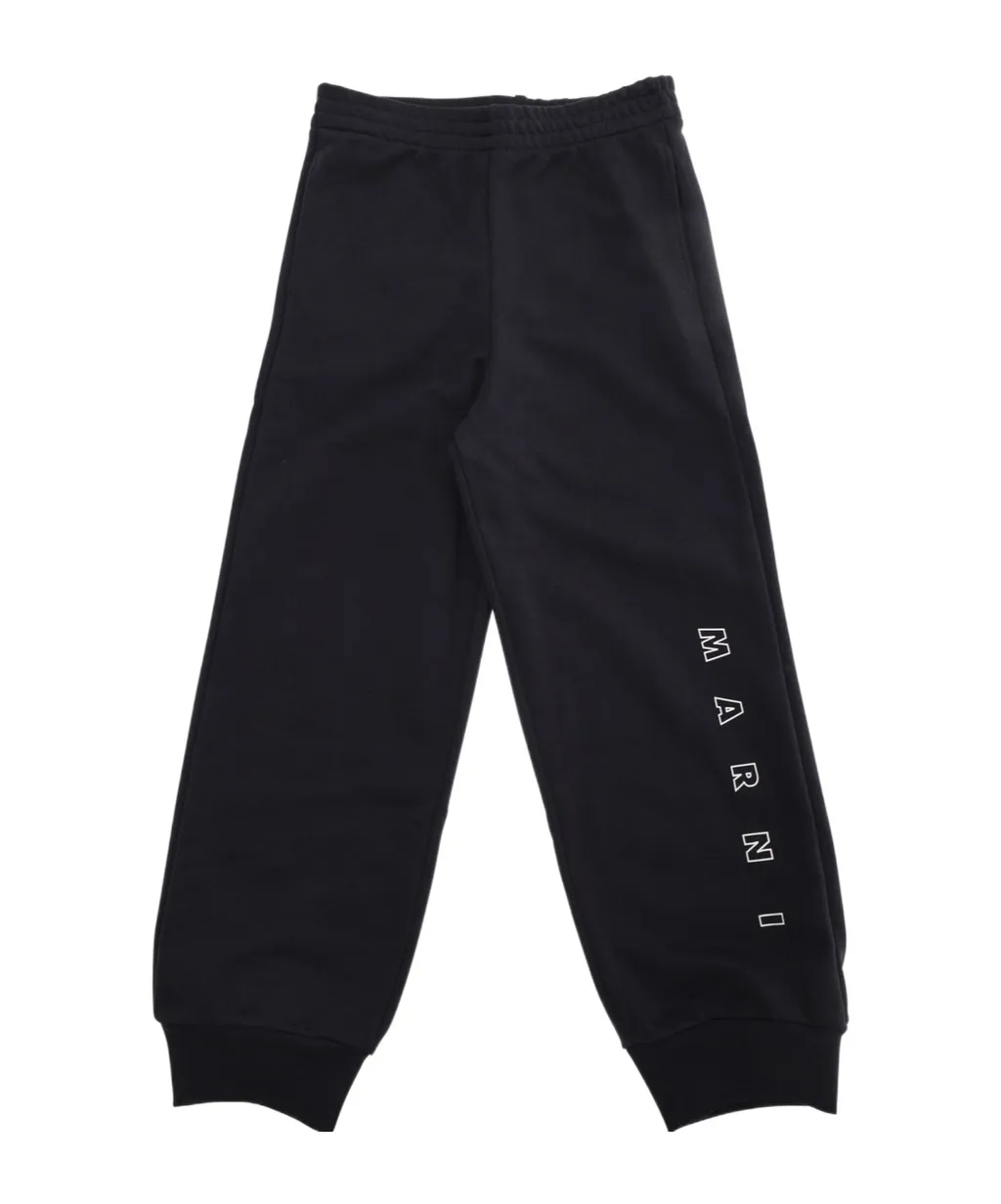 Logo Printed Fleece Jogger Pants