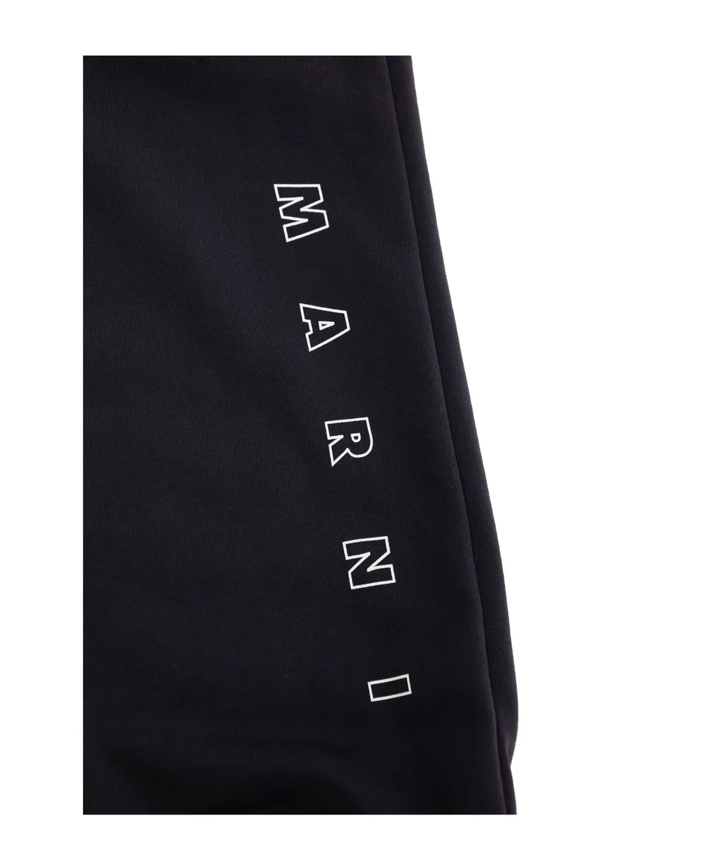 Logo Printed Fleece Jogger Pants