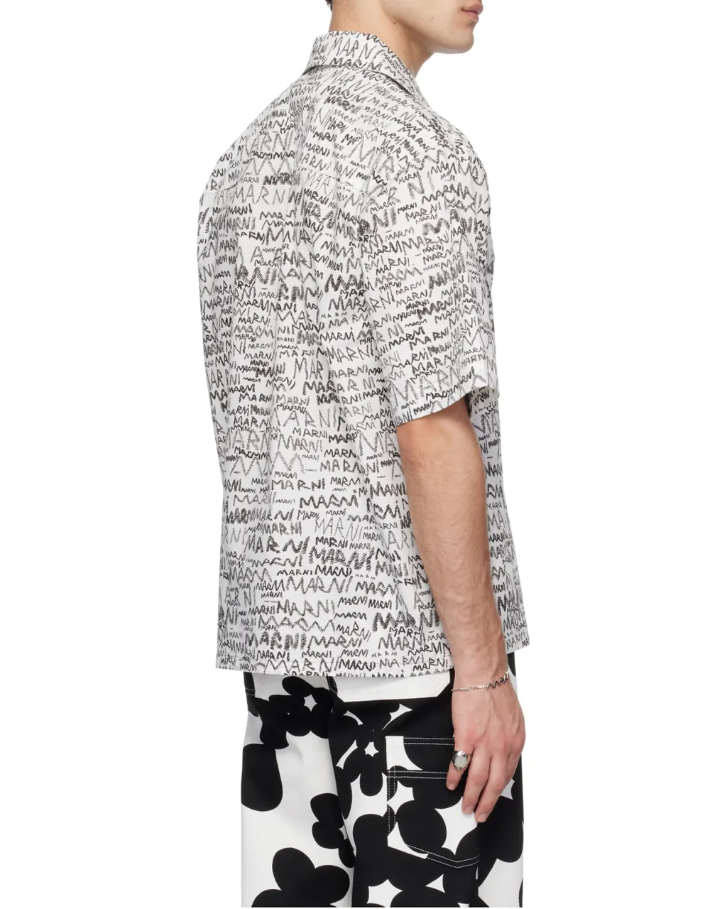 All-Over Logo Printed Short-Sleeved Shirt