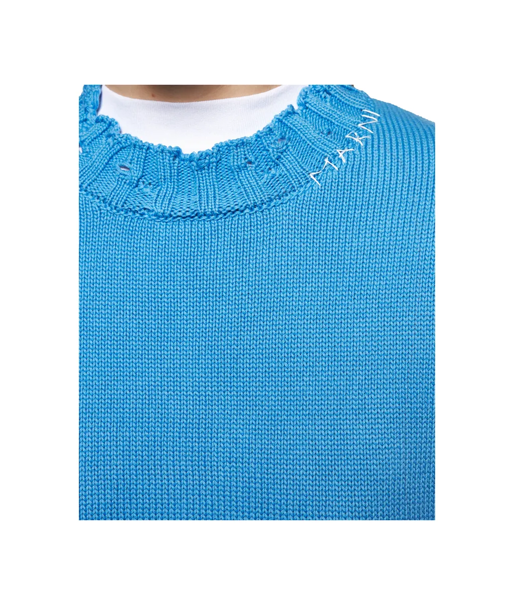 Distressed Knitted Top