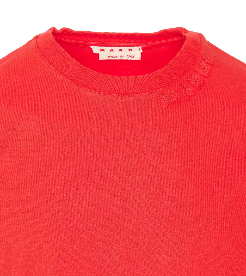 Logo Patch Crewneck T-Shirt