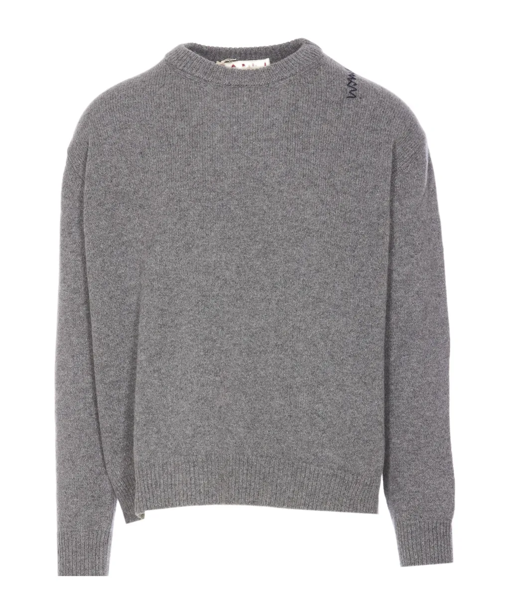 Logo-Embroidered Crewneck Jumper