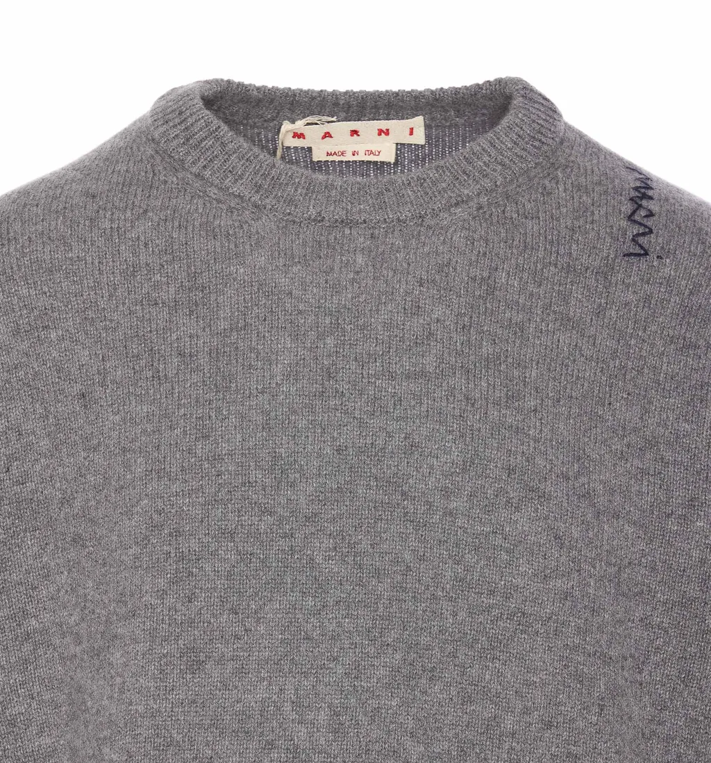 Logo-Embroidered Crewneck Jumper