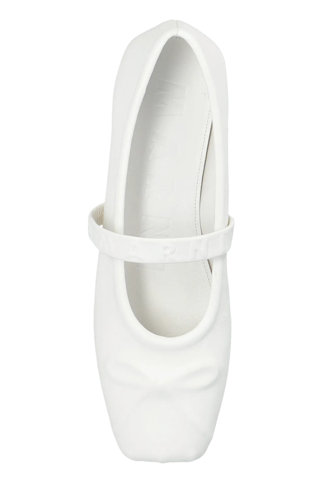 Logo Embossed Ballet Flats
