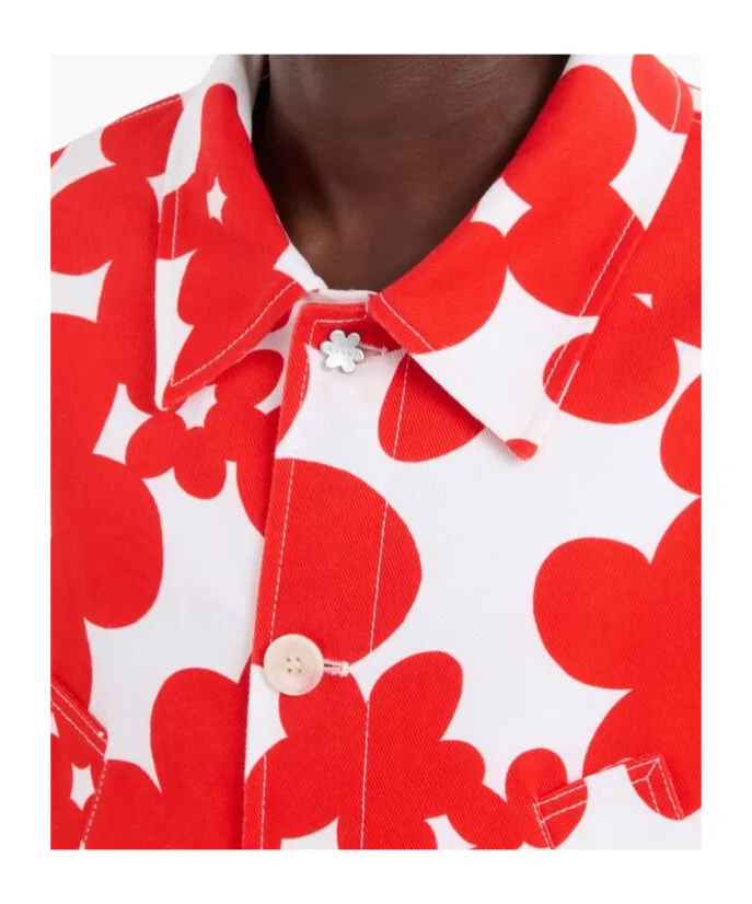Floral-Print Cotton Jacket