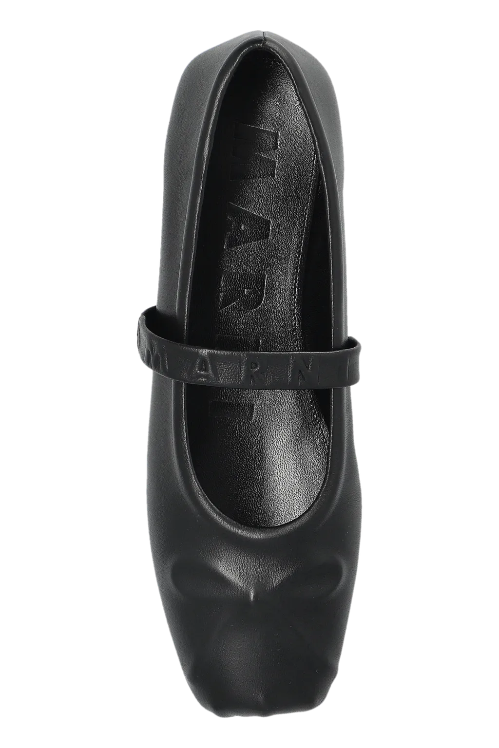 Logo Embossed Ballet Flats