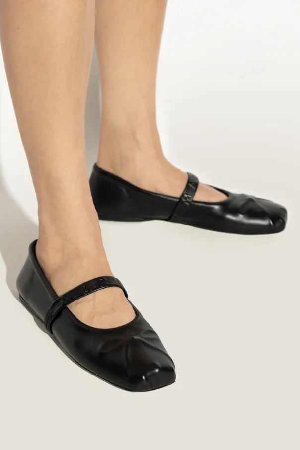 Logo Embossed Ballet Flats