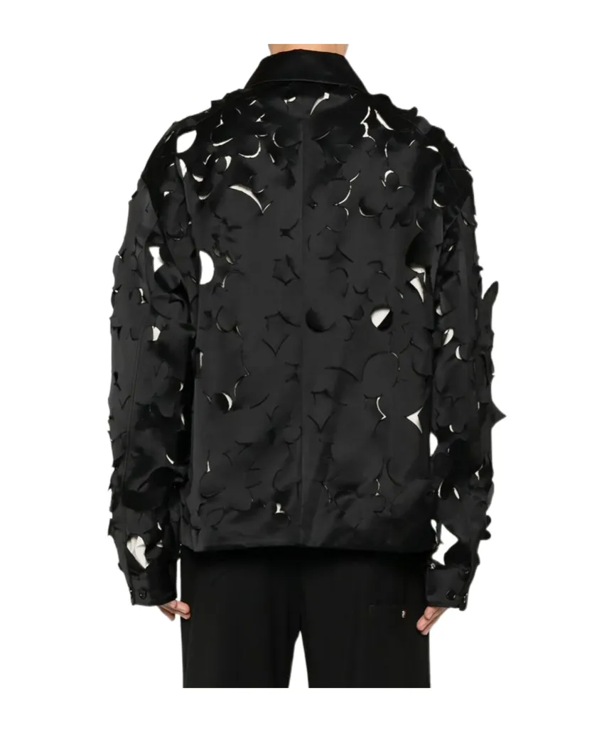 Cut-Out Bomber Jacket