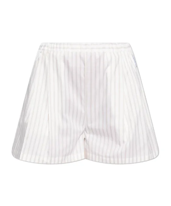 Striped Pattern Elastic Waist Shorts
