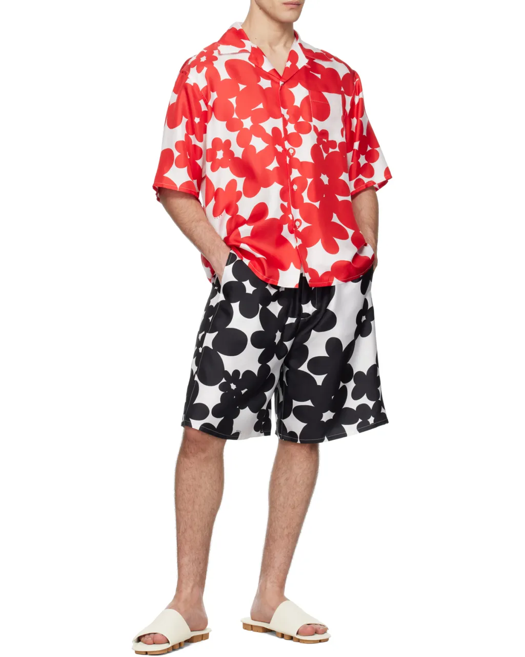 Short Sleeved Shirt With Dilles Print