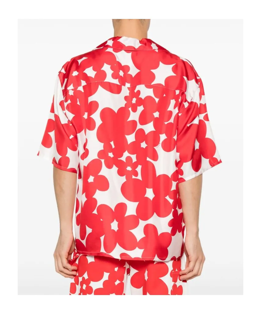 Short Sleeved Shirt With Dilles Print