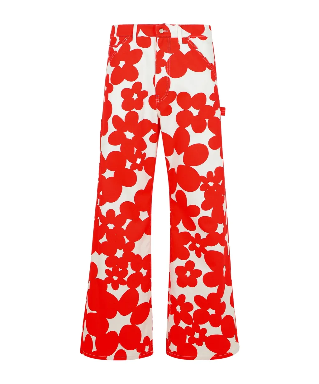 Floral Printed Flared Pants