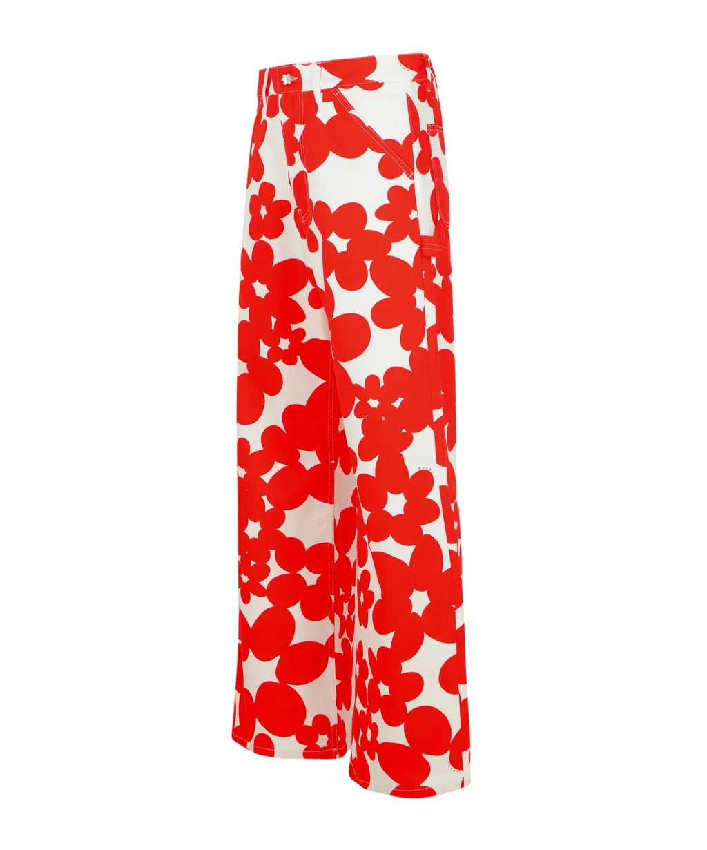 Floral Printed Flared Pants