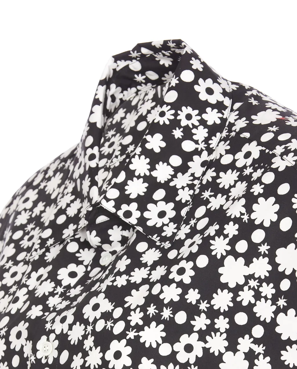 Floral-Printed Cap Sleeved Shirt