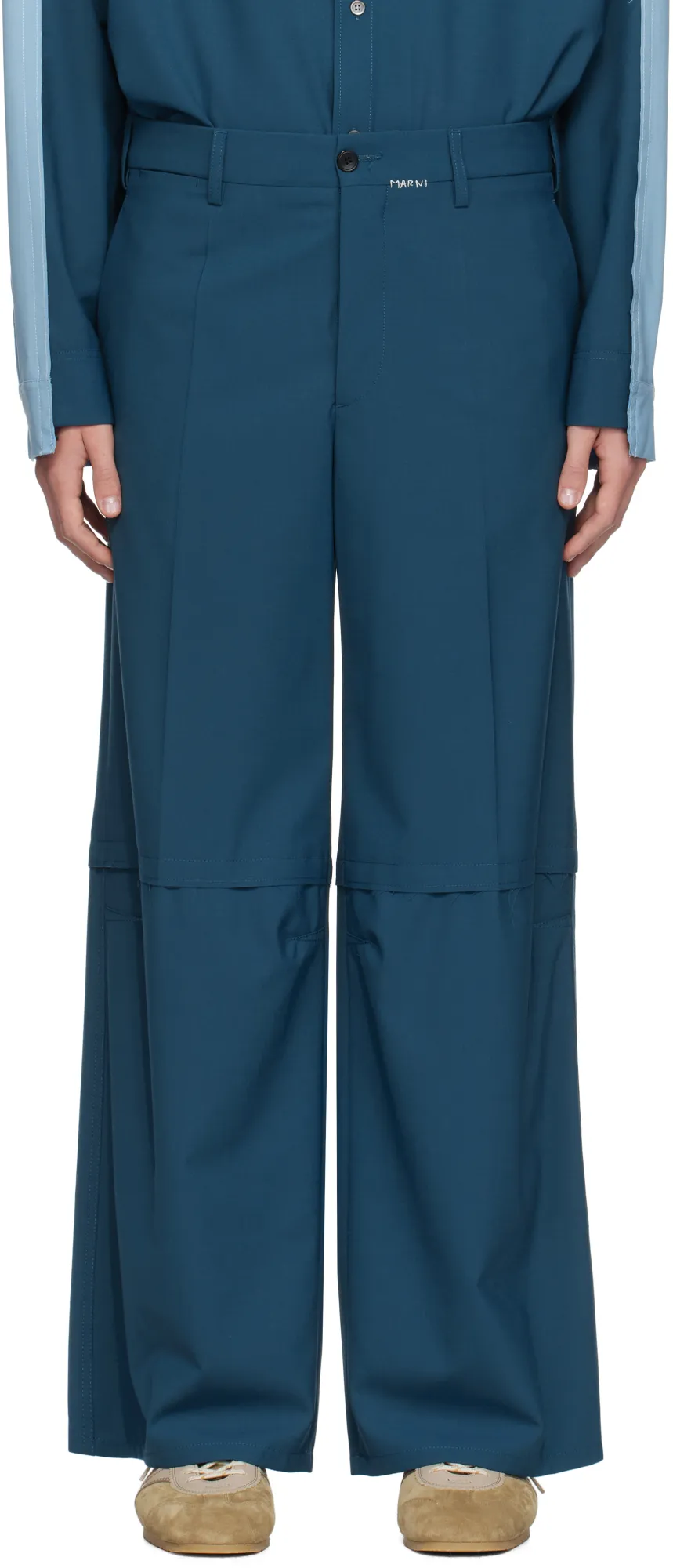 Belt-Loop Casual Pants