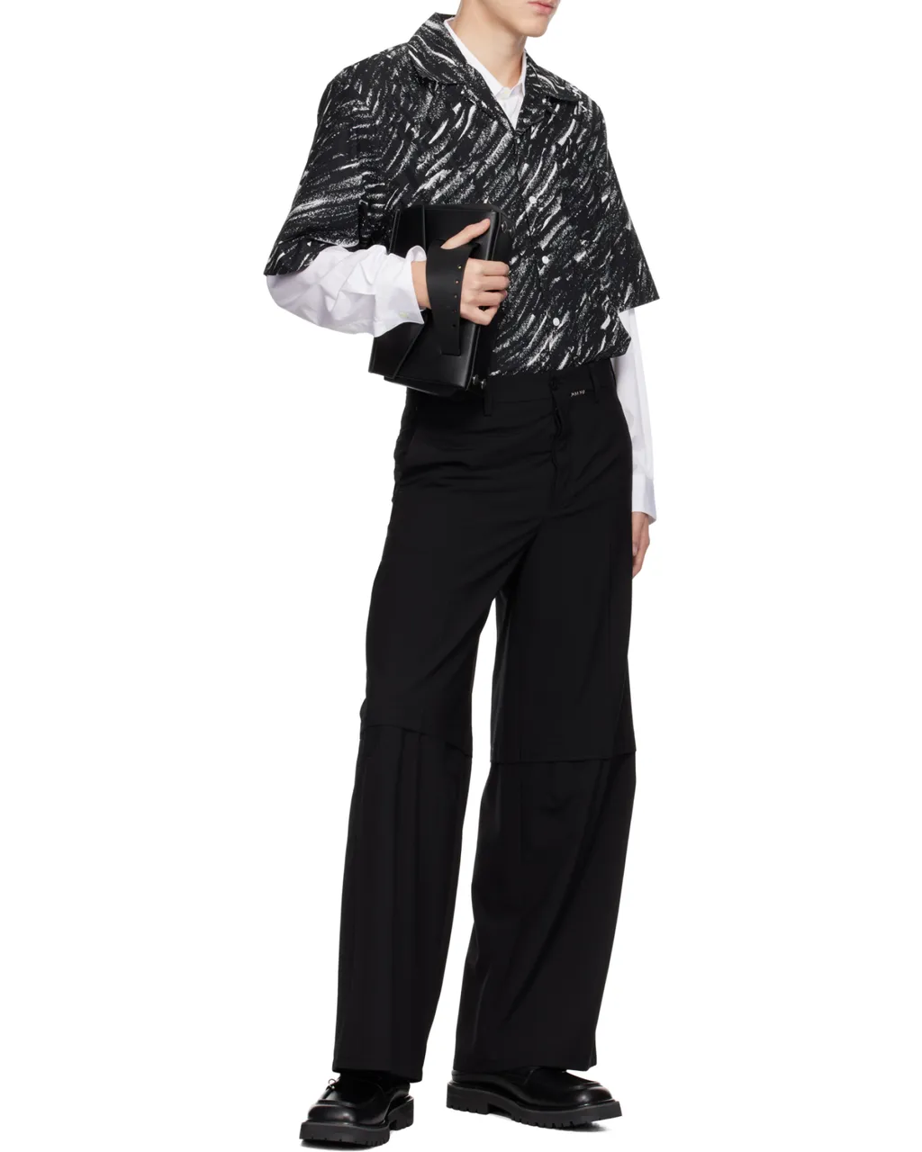 Logo Embroidered Straight-Leg Trousers
