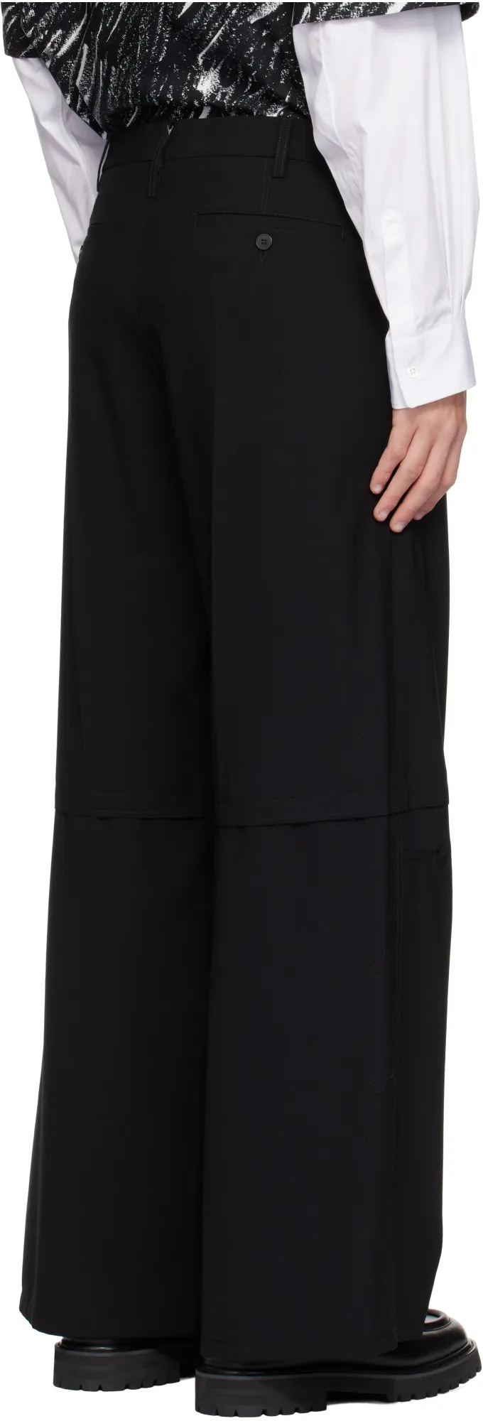 Logo Embroidered Straight-Leg Trousers