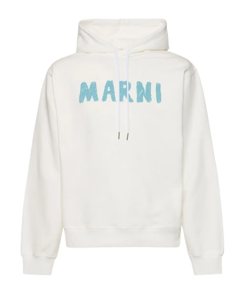 Logo Printed Drawstring Hoodie
