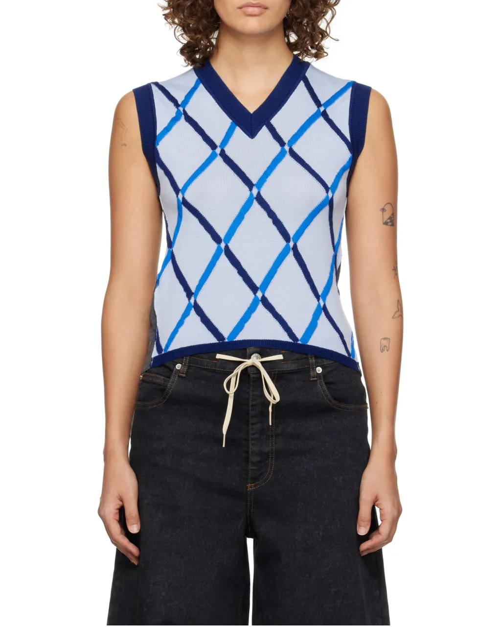 Diamond-Pattern Vest