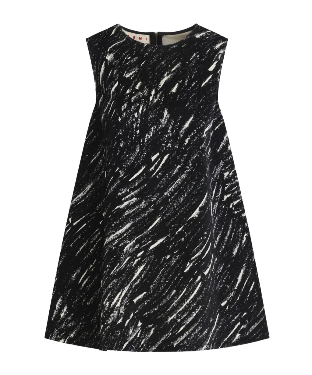 Round Neck Sleeveless Mini Dress