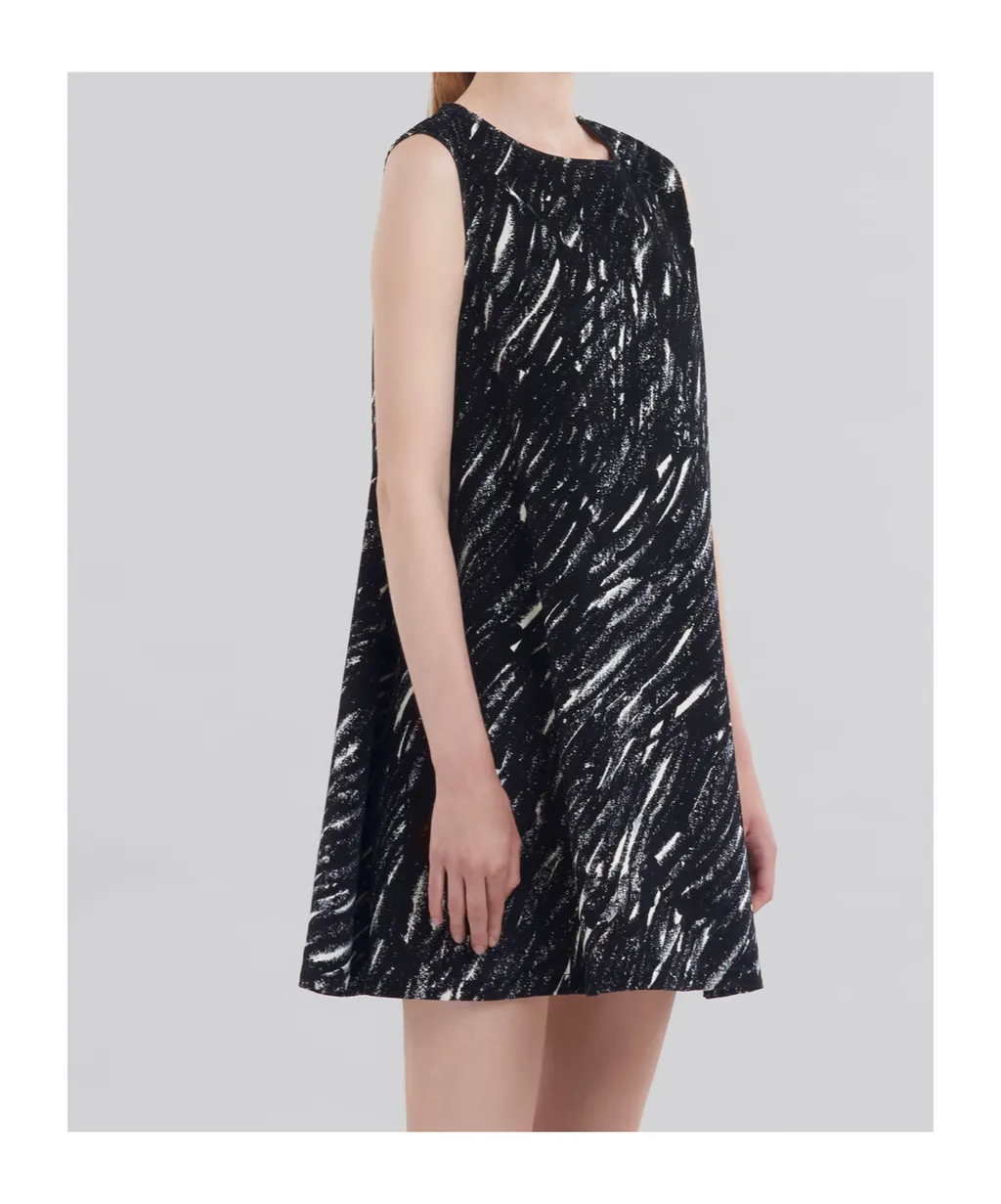 Round Neck Sleeveless Mini Dress