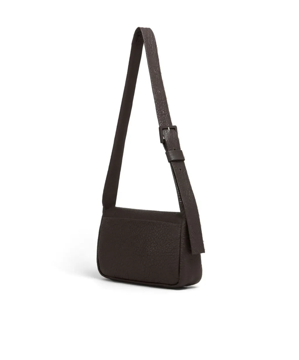 Foldover-Top Medium Shoulder Bag