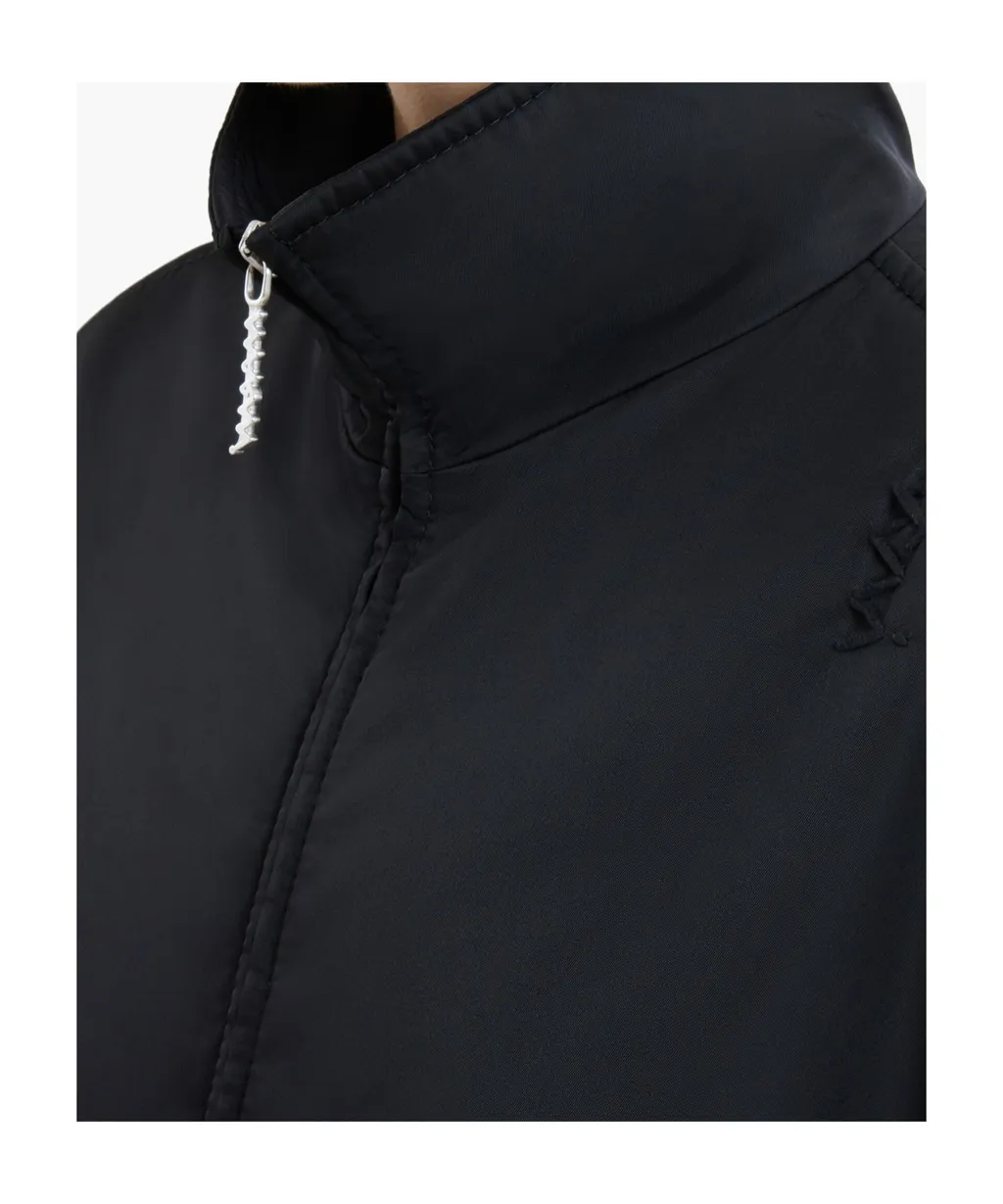 High-Neck Long Sleeved Zipped Bomber Jacket