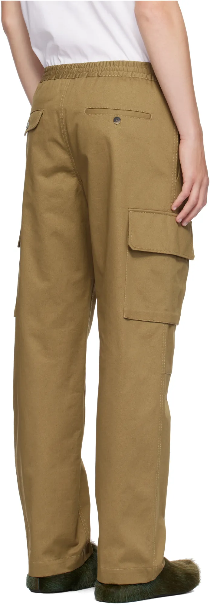 Organic Gabardine Cargo Pants