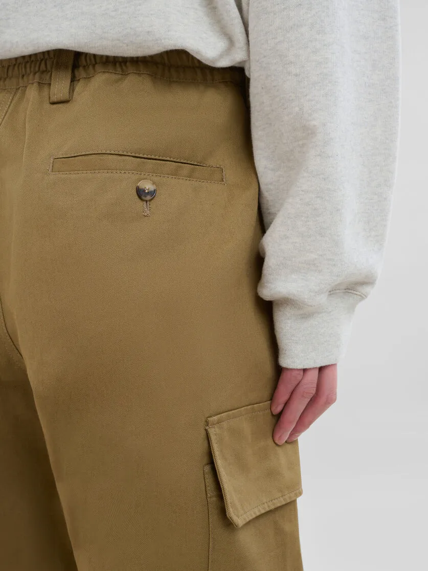 Organic Gabardine Cargo Pants