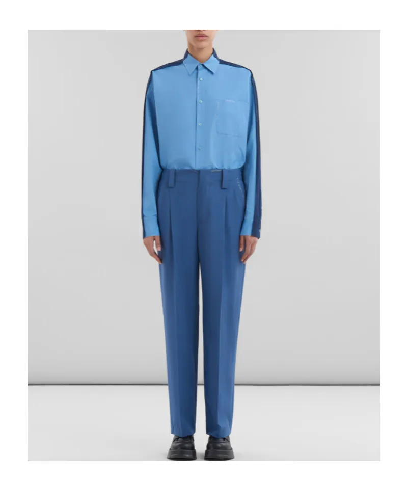Logo Embroidered Tailored Trousers