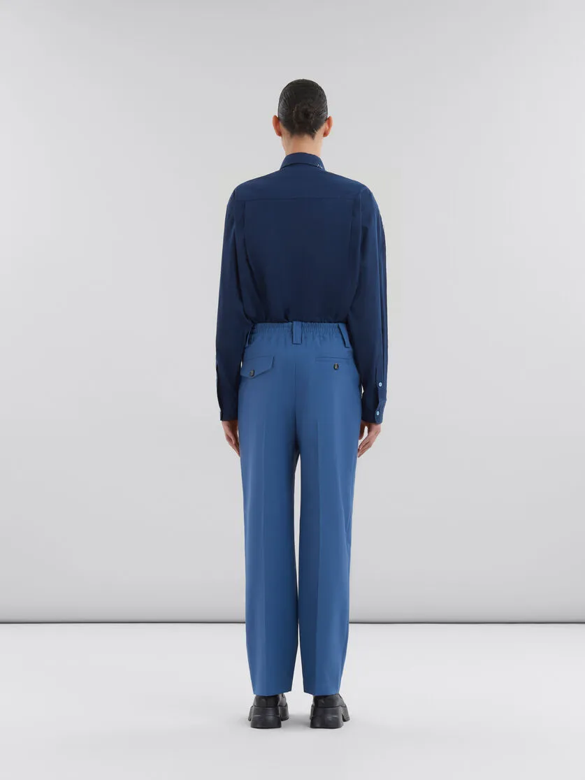 Logo Embroidered Tailored Trousers