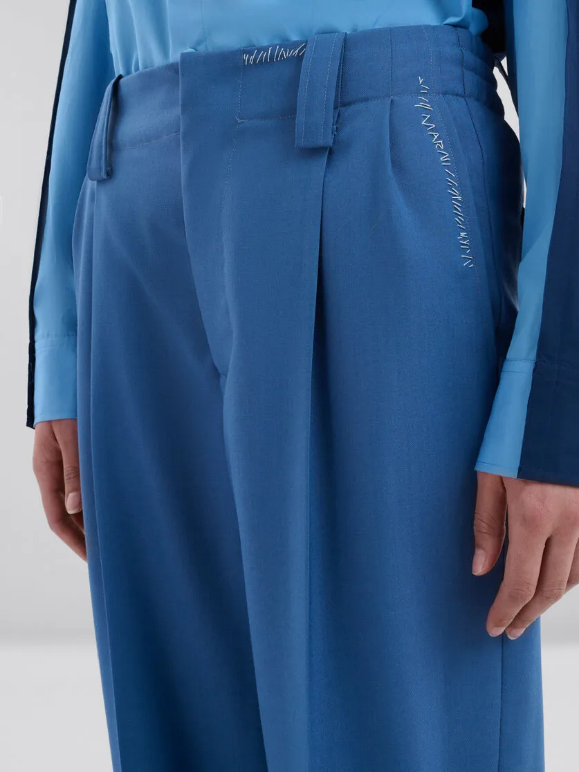 Logo Embroidered Tailored Trousers