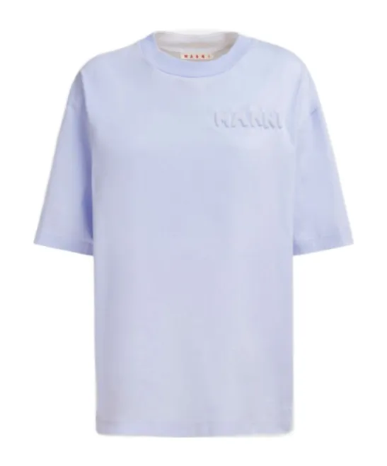 Boxy T-Shirt With Padded Logo
