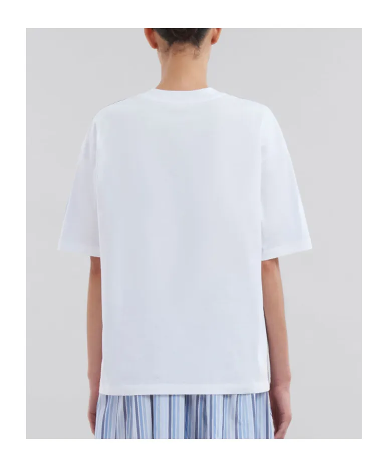 Boxy T-Shirt With Padded Logo