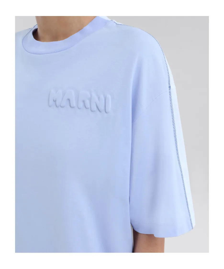 Boxy T-Shirt With Padded Logo