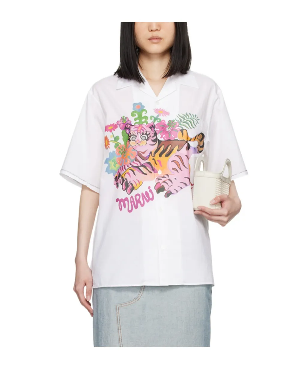 Funky Flowers Short-Sleeved Shirt