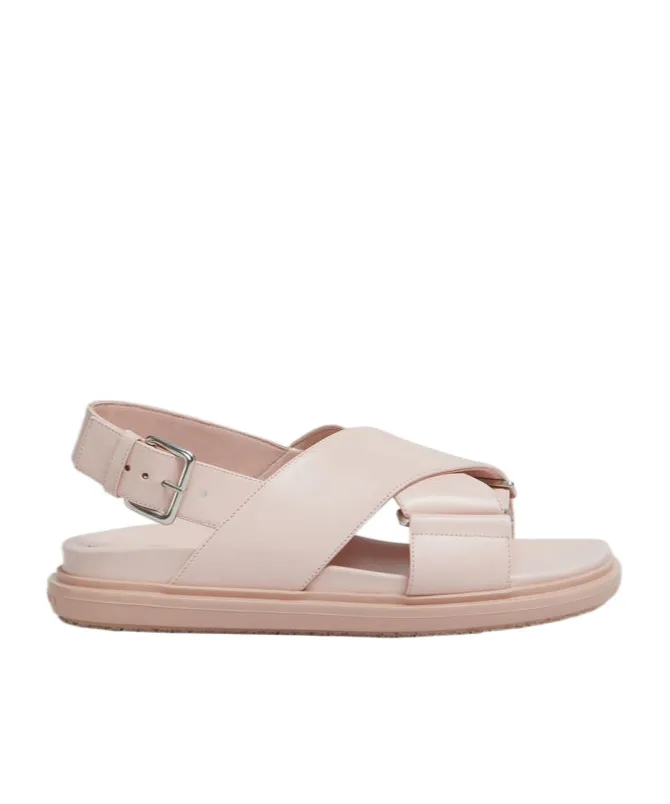 Logo Embossed Buckled Sandals