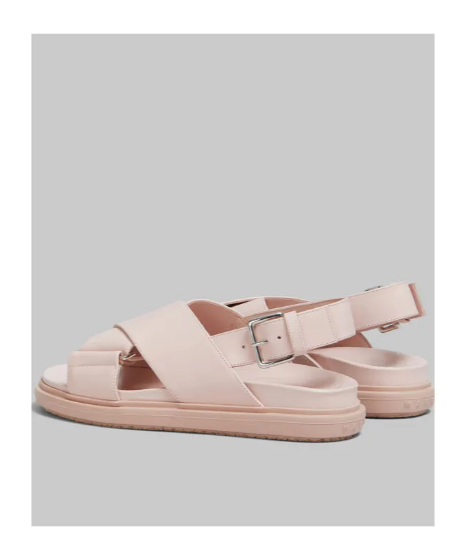 Logo Embossed Buckled Sandals